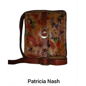 Patricia Nash Venezia Italian Leather Crossbody Bag in Floral